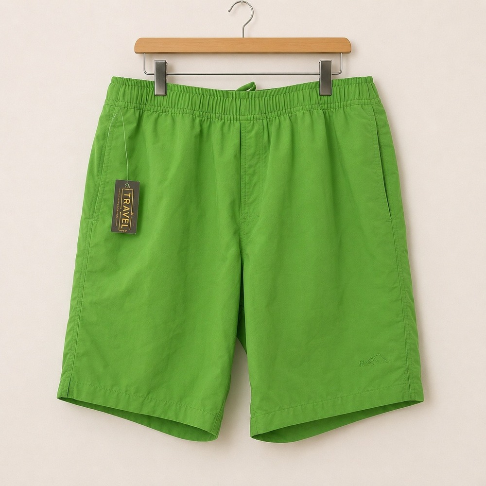 Eddie Bauer Travex Gorpcore Hiking Shorts Mens L Green Outdoor Trail Utility NWT